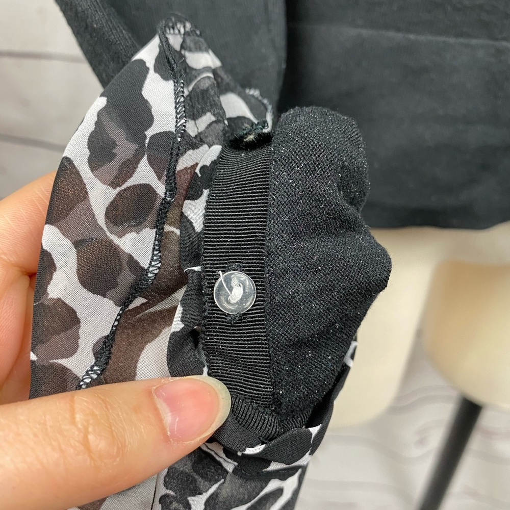 WHBM Black Ruffle Sweater - Picture 6 of 8
